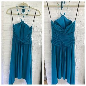 Laundry By Shelli Segal dress with beaded halter.